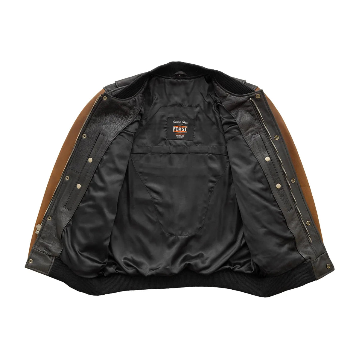 Willie Men's Motorcycle Leather Jacket Men's Leather Jacket First Manufacturing Company