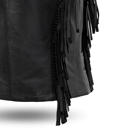 Apache Women's Leather Motorcycle Vest Women's Leather Vest First Manufacturing Company