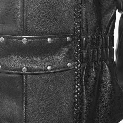Allure Women's Leather Motorcycle Jacket Women's Leather Jacket First Manufacturing Company   