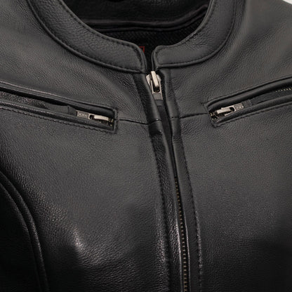 Speed Queen Motorcycle Leather Jacket Women's Leather Jacket First Manufacturing Company   